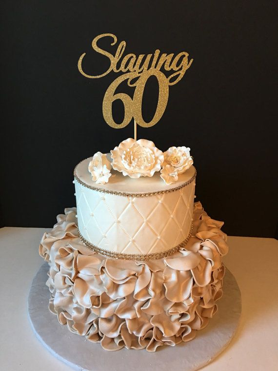 Black and Gold 60th Birthday Cakes