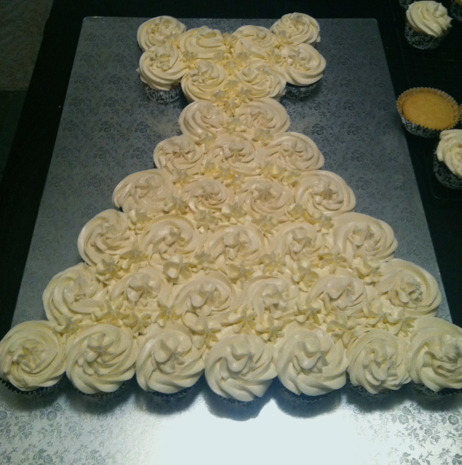 Bridal Shower Dress Cupcake Cake Bridal Shower Dress Cupcake Cake