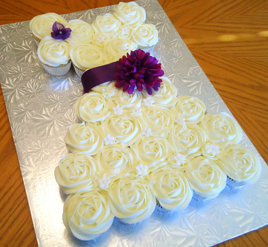 Bridal Shower Wedding Dress Cupcake Cake Bridal Shower Wedding Dress Cupcake Cake