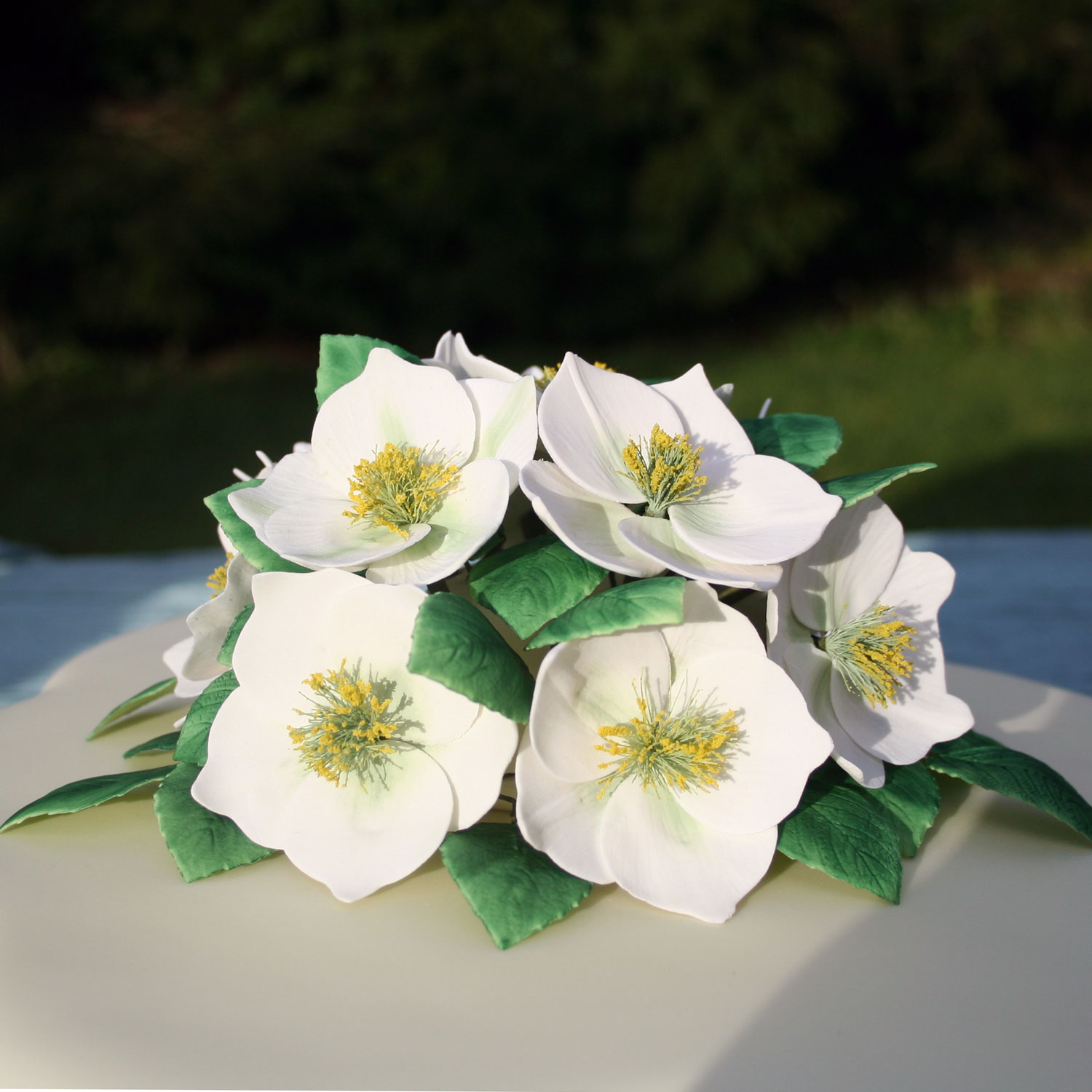 Christmas Cake with Roses Christmas Cake with Roses