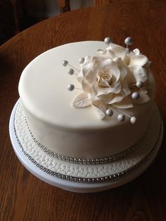 Diamond Anniversary Wedding Cake Diamond Anniversary Wedding Cake