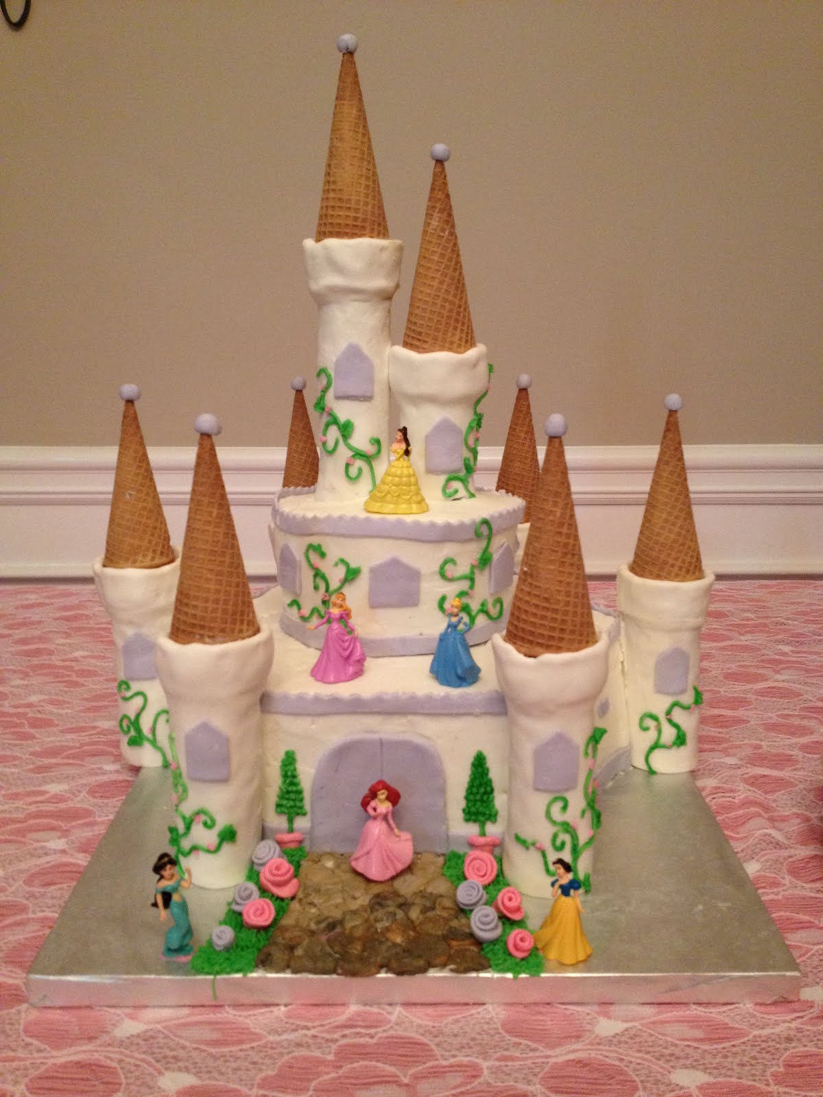 Disney Princess Castle Cake