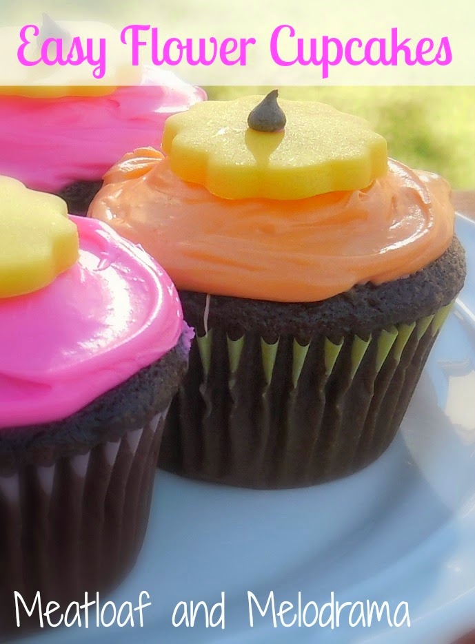 Easy Flower Cupcakes Easy Flower Cupcakes