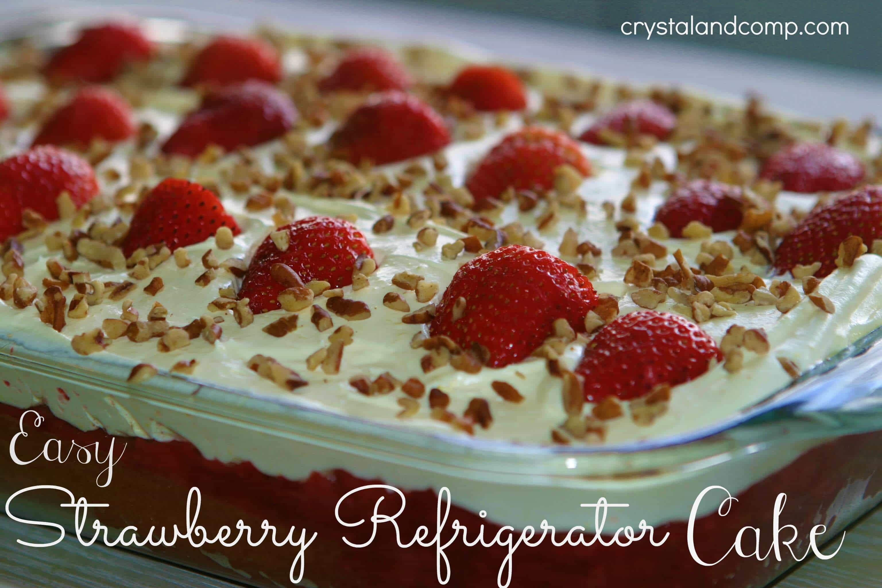 Easy Strawberry Refrigerator Cake Easy Strawberry Refrigerator Cake