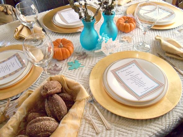 Elegant Thanksgiving Table Scape Elegant Thanksgiving Table Scape