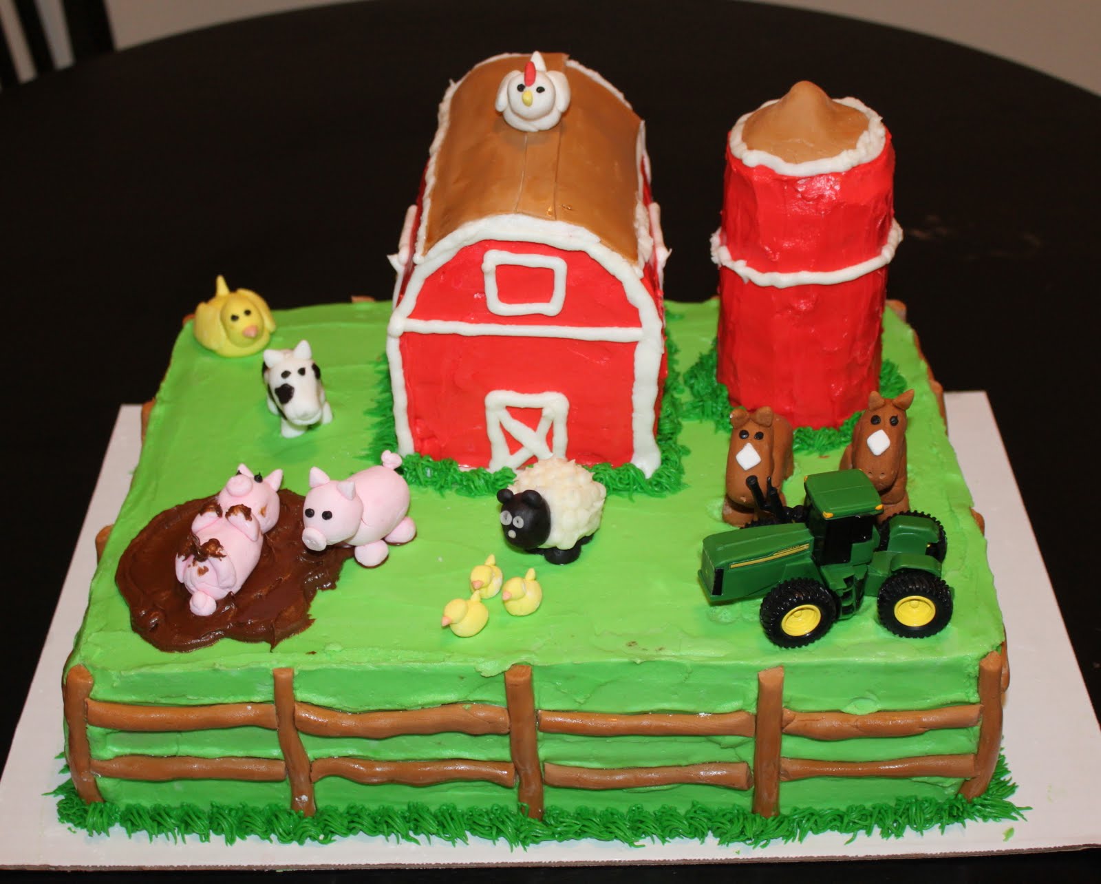 Farm Birthday Cake Farm Birthday Cake
