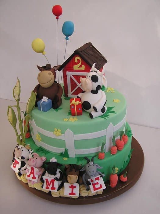 Farm Birthday Cake Farm Birthday Cake