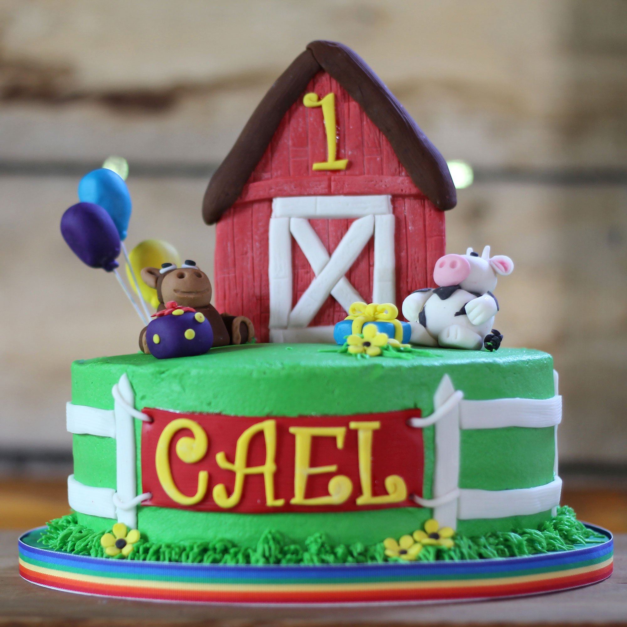Farm Birthday Cake Farm Birthday Cake