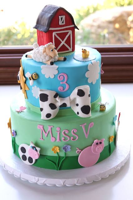 Farm Theme Birthday Cake Farm Theme Birthday Cake