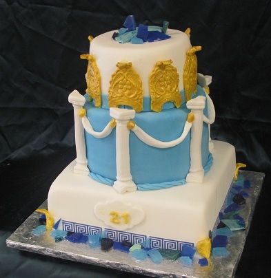 Greek Themed Birthday Cake Greek Themed Birthday Cake
