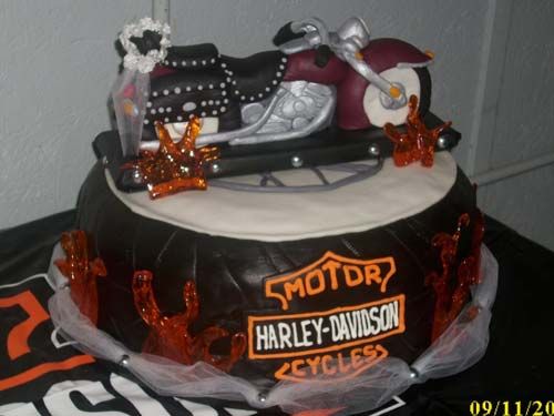 Harley-Davidson Wedding Cake Harley-Davidson Wedding Cake