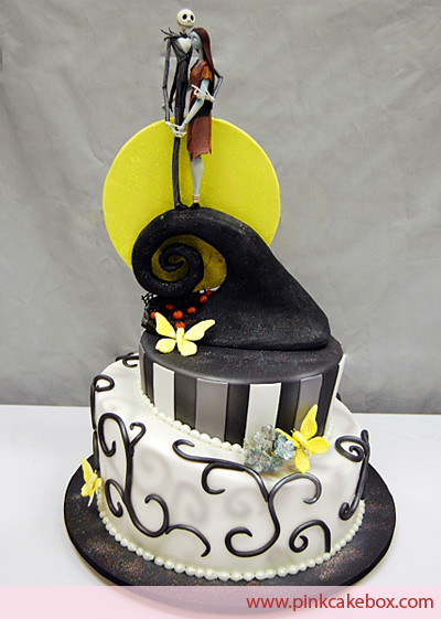 Jack and Sally Nightmare Before Christmas Cake Jack and Sally Nightmare Before Christmas Cake