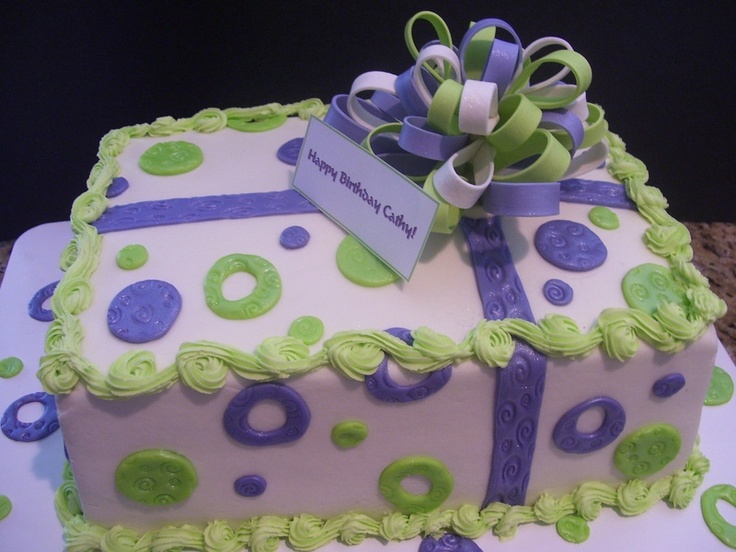 Lime Green and Purple Birthday Cake Lime Green and Purple Birthday Cake