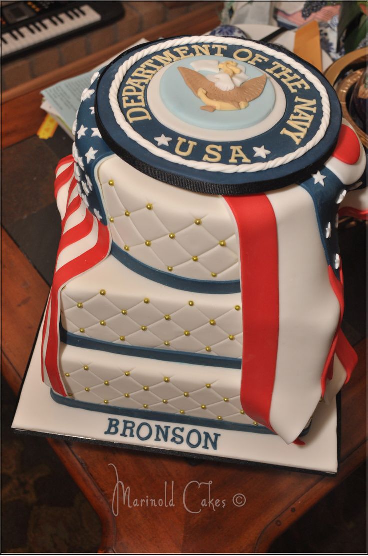 Navy Military Retirement Cake Navy Military Retirement Cake