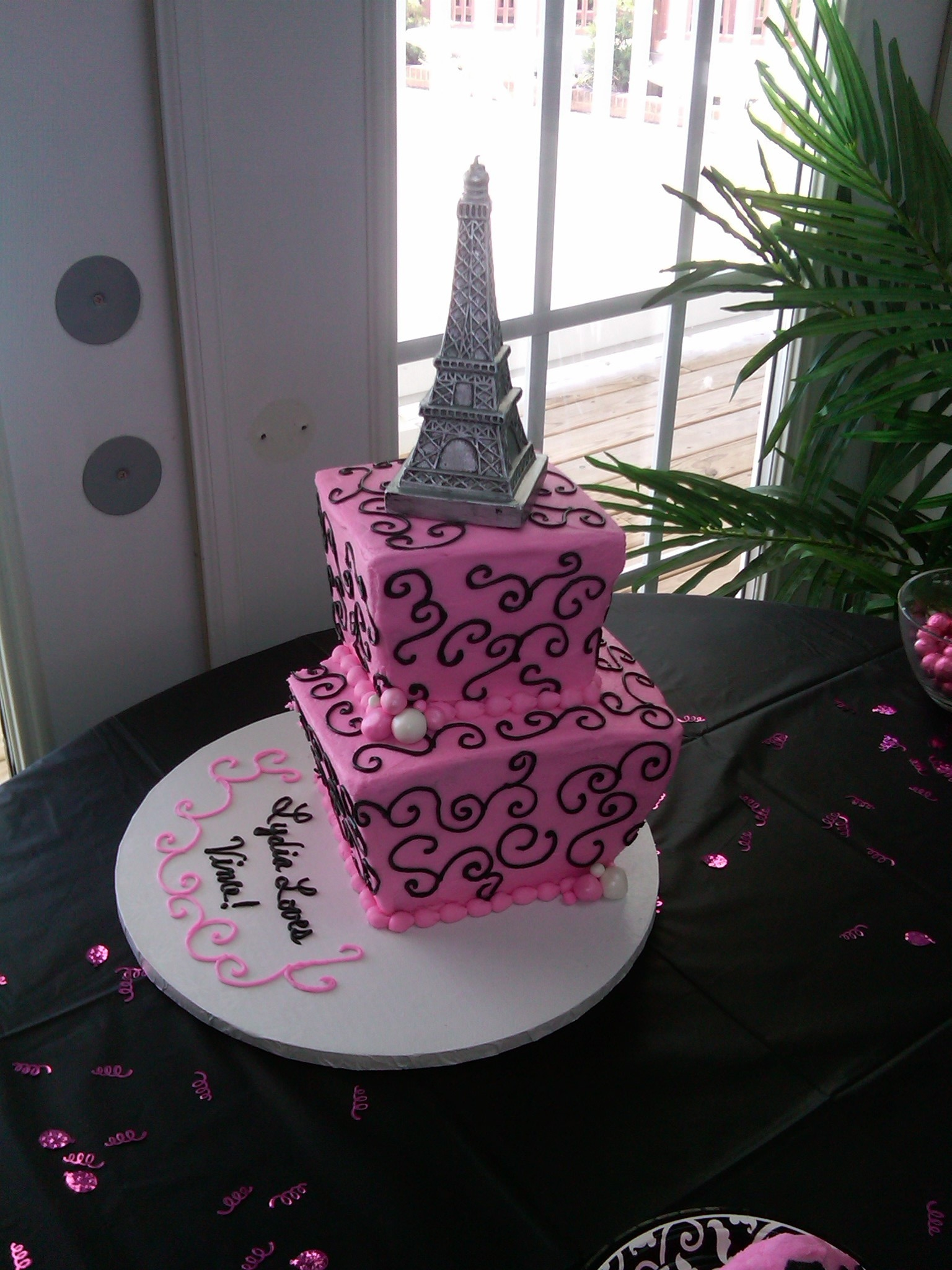 Paris Theme Bridal Shower Cake Paris Theme Bridal Shower Cake