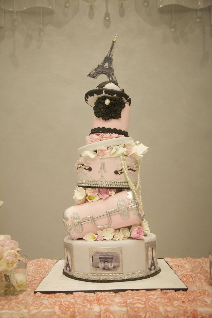 Paris Theme Cake Paris Theme Cake