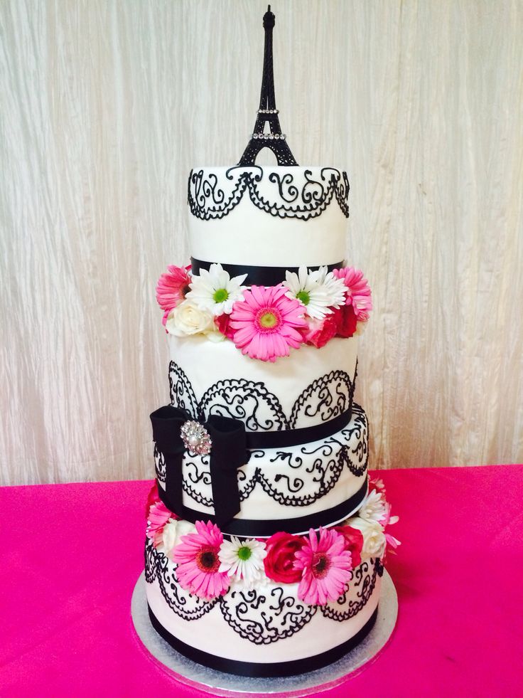 Paris Theme Wedding Cake Paris Theme Wedding Cake