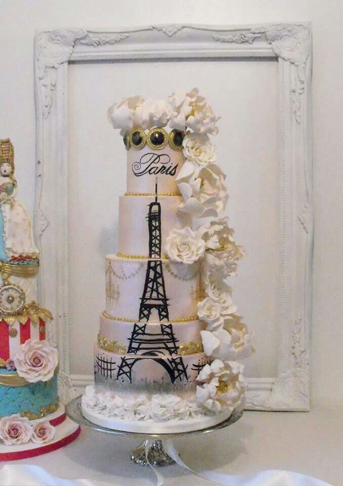Paris Themed Wedding Cake Paris Themed Wedding Cake