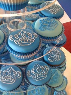 Royal Prince Baby Shower Cake Blue