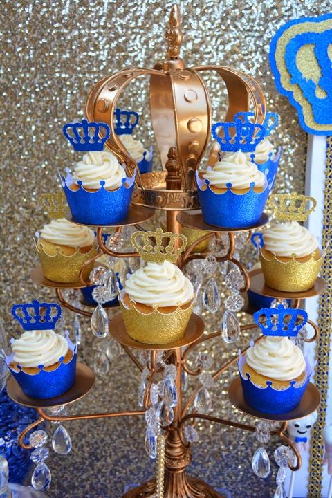 Royal Prince Baby Shower Cupcakes