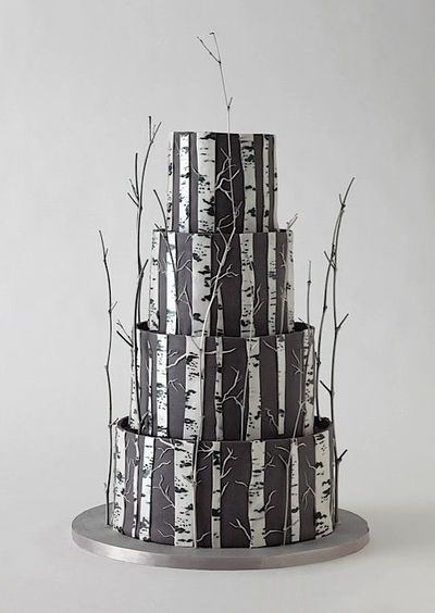 Rustic Wedding Cake Birch Tree Rustic Wedding Cake Birch Tree