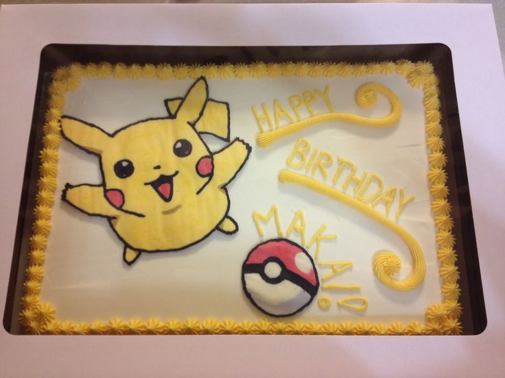 Sheet Cake Pokemon Pikachu Sheet Cake Pokemon Pikachu