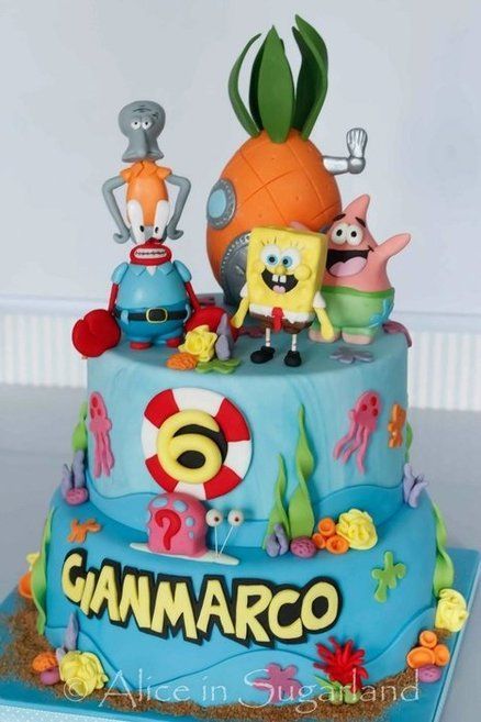 Spongebob Birthday Cake