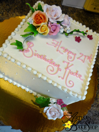 Square Bridal Shower Cakes Square Bridal Shower Cakes