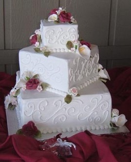 Square Wedding Cake Square Wedding Cake