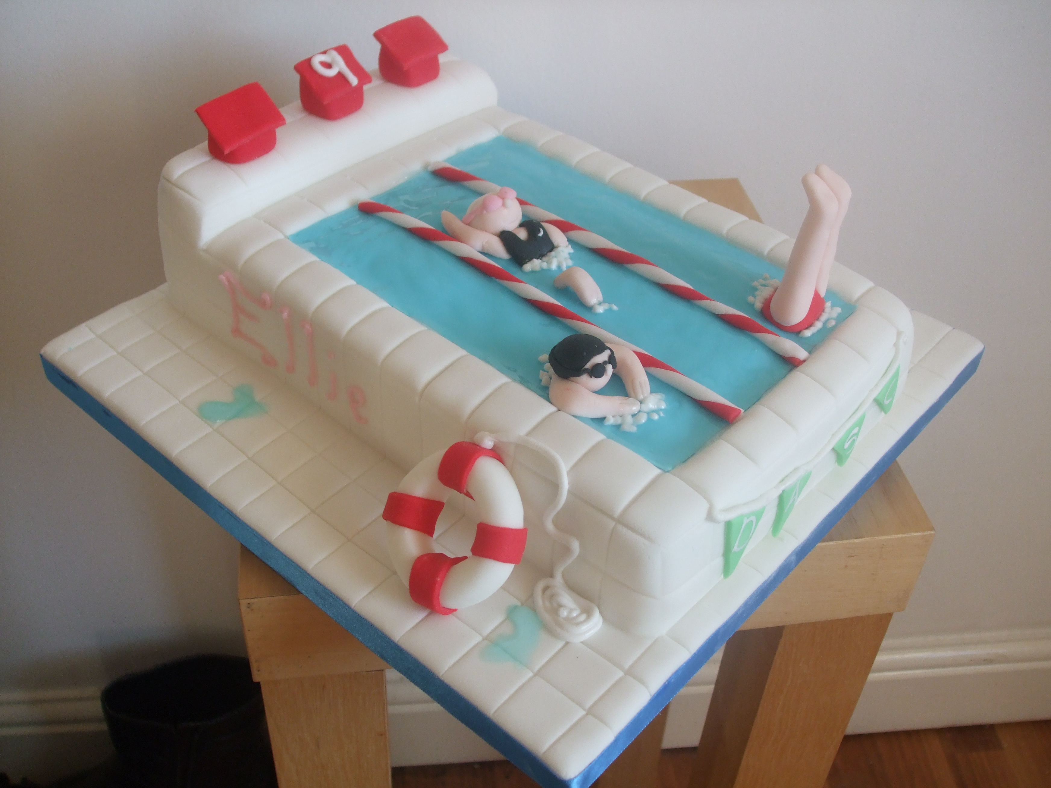 Swimming Birthday Cake.