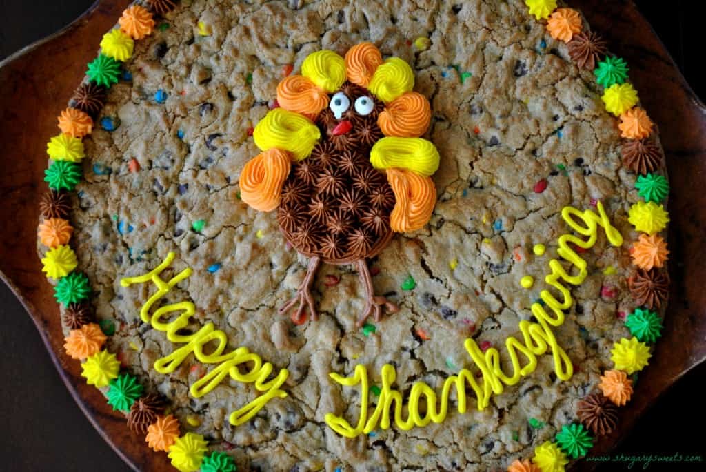 Thanksgiving Cookie Cake Thanksgiving Cookie Cake