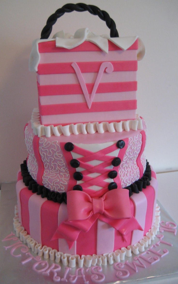 Victoria Secret Pink Sweet 16 Cake.