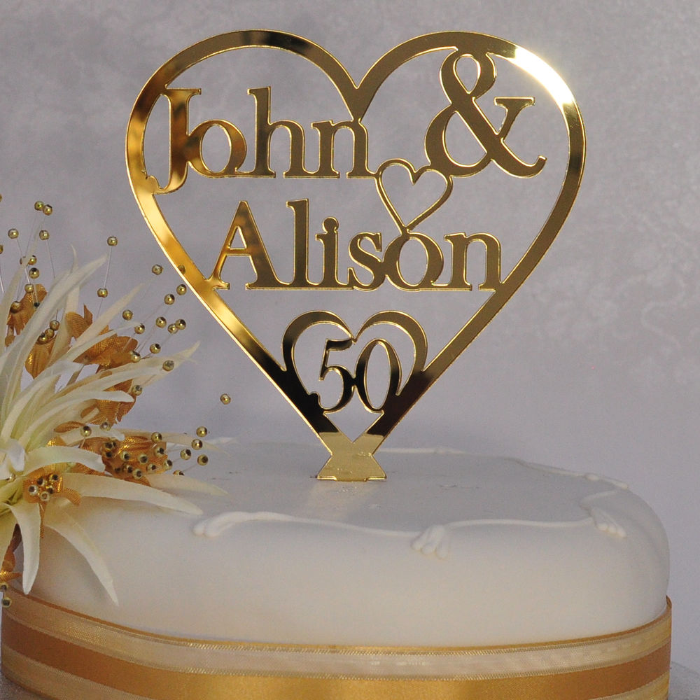 50th Wedding Anniversary Cake Topper 50th Wedding Anniversary Cake Topper