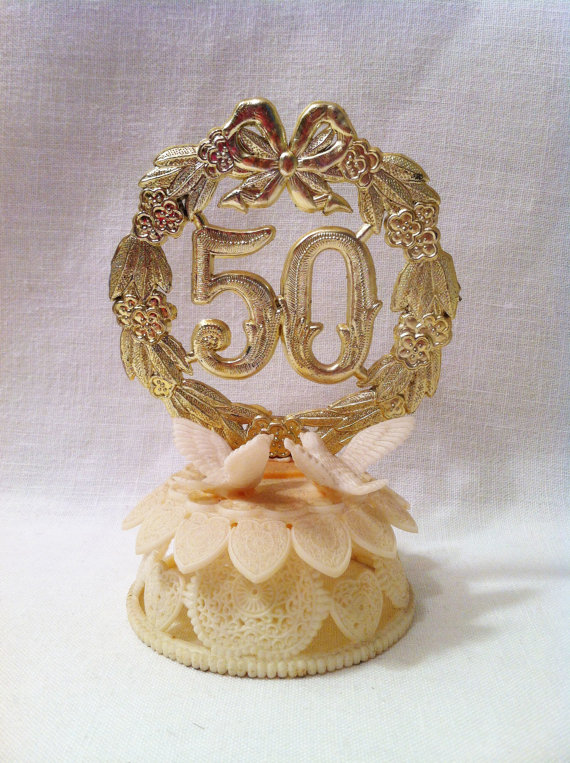 50th Wedding Anniversary Cake Topper 50th Wedding Anniversary Cake Topper