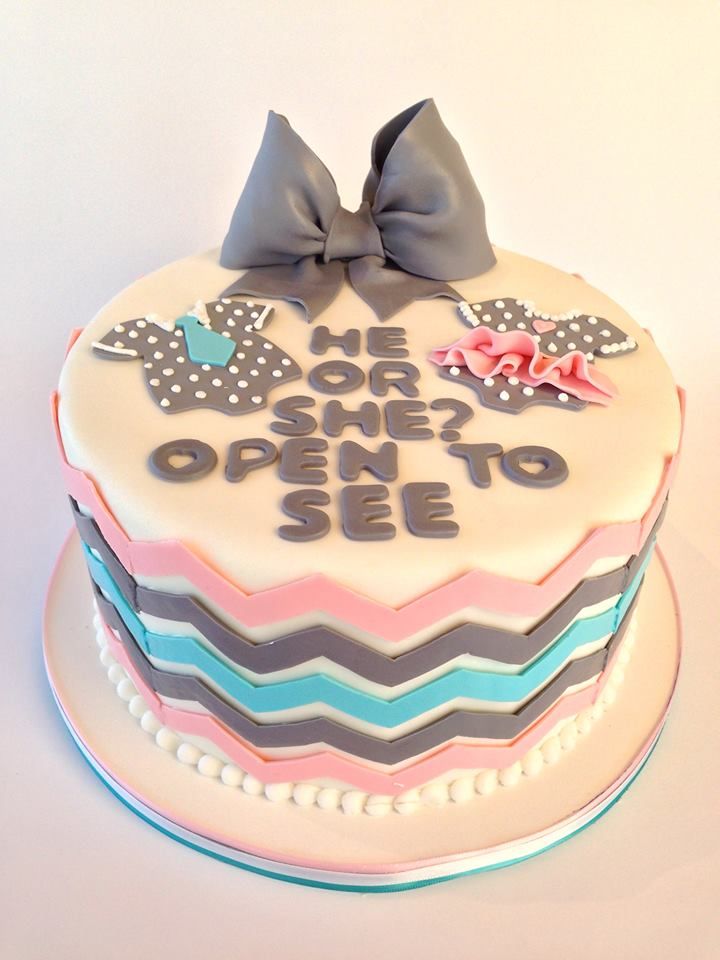Baby Gender Reveal Cake Idea Baby Gender Reveal Cake Idea