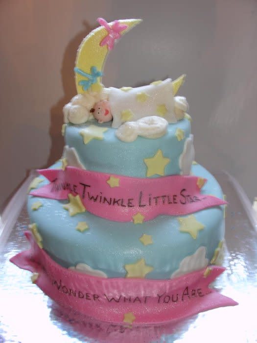 Baby Gender Reveal Cake Baby Gender Reveal Cake