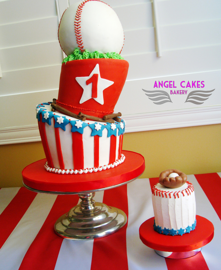 Baseball First Birthday Cake