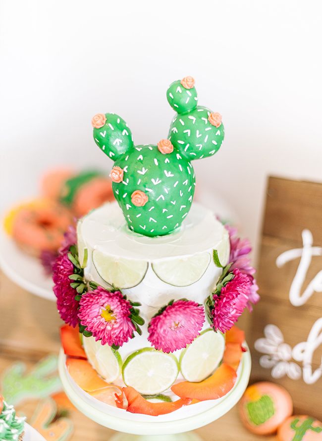 Cactus Themed Birthday Cake Cactus Themed Birthday Cake