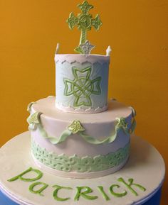 Celtic Cross Christening Cakes Celtic Cross Christening Cakes