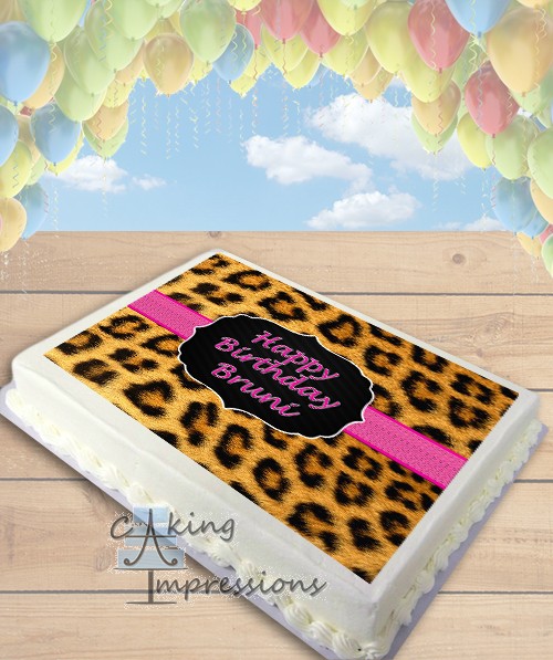 Cheetah Print Sheet Cakes Cheetah Print Sheet Cakes