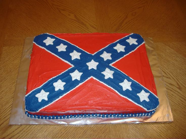 Confederate Flag Cake Confederate Flag Cake