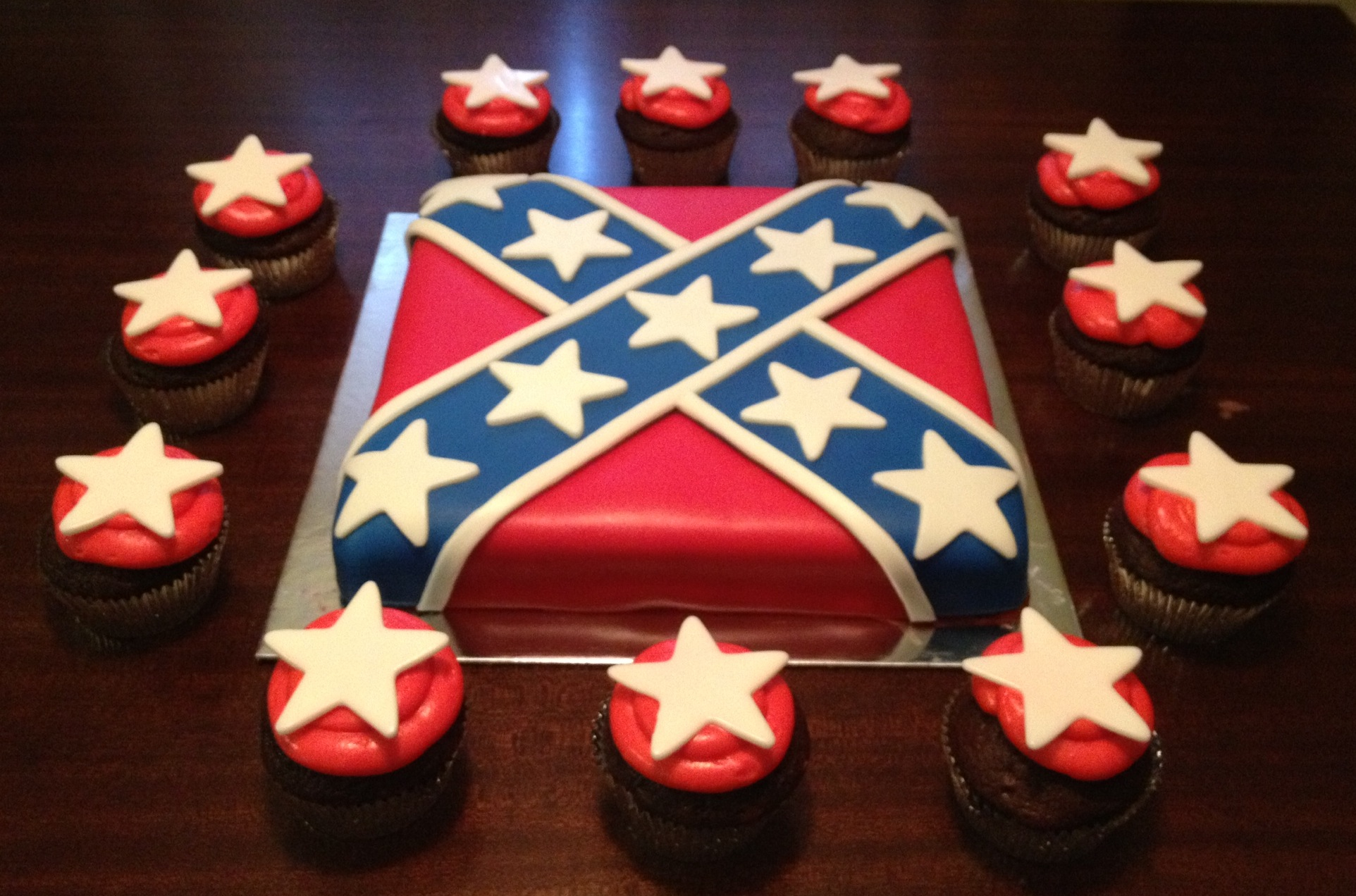 Confederate Flag Cake Confederate Flag Cake