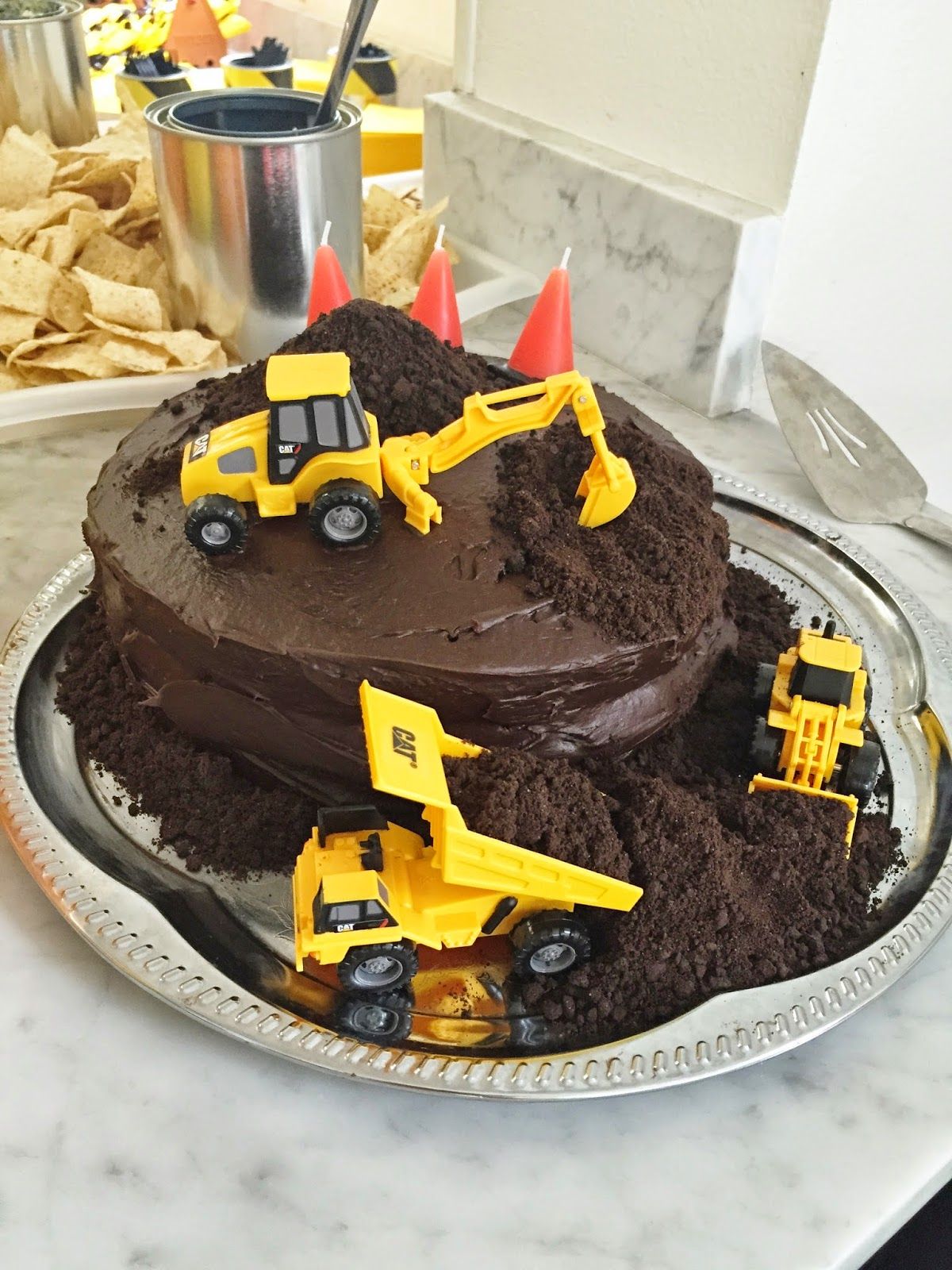 Construction Birthday Party Cake Construction Birthday Party Cake