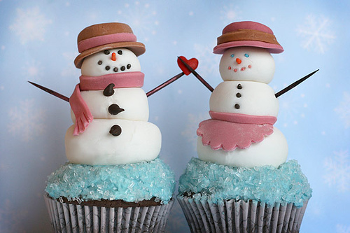 Cute Christmas Snowmen Cupcakes Cute Christmas Snowmen Cupcakes