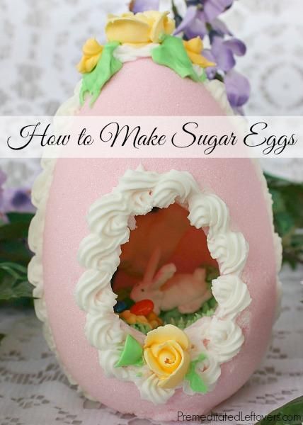 Easter Sugar Eggs with Scenes Inside Easter Sugar Eggs with Scenes Inside