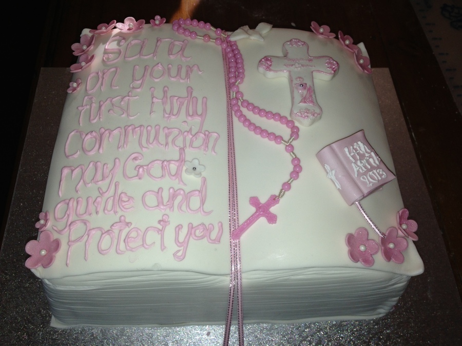 First Holy Communion Bible Cake First Holy Communion Bible Cake