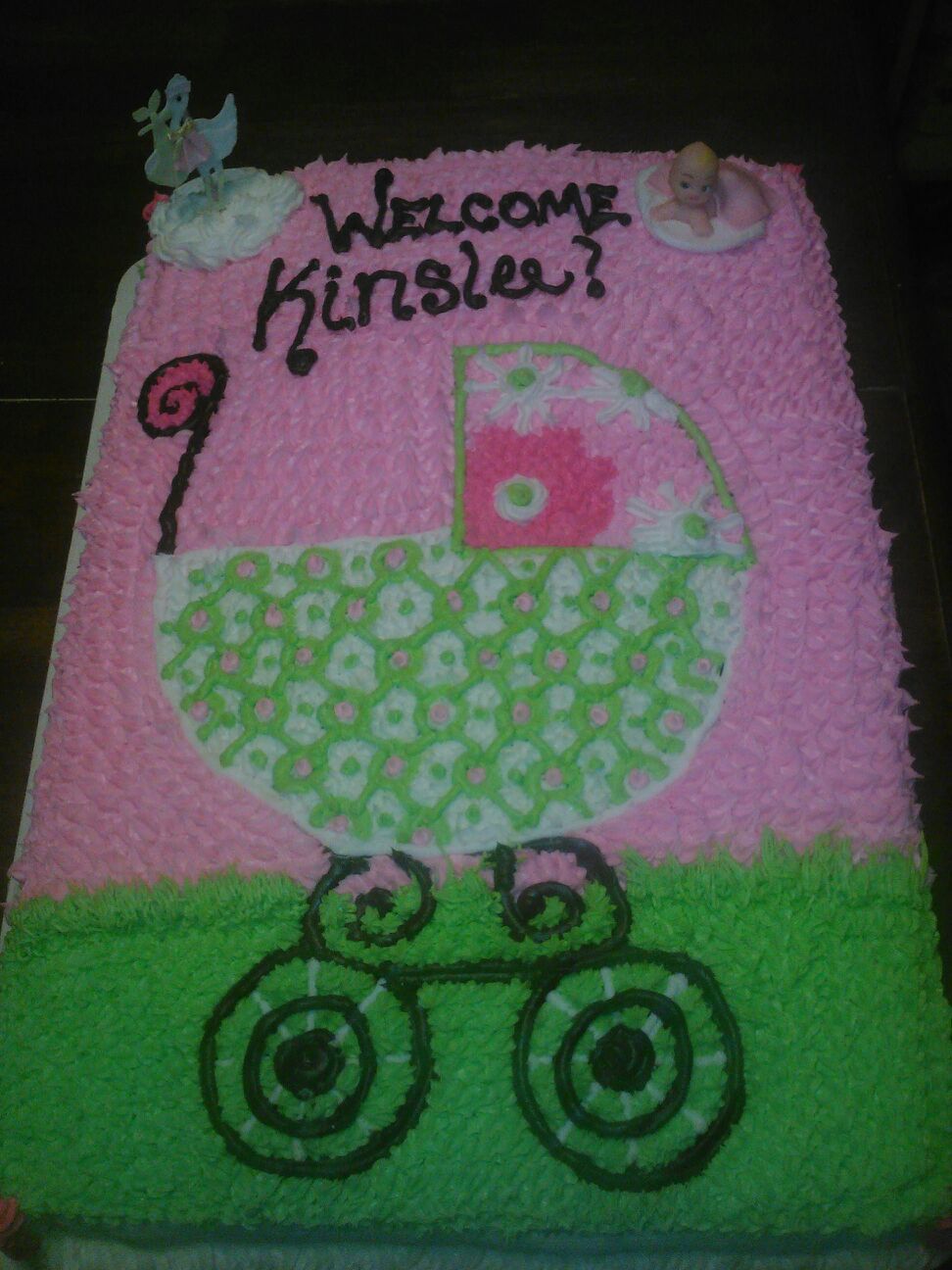 Girl Baby Shower Sheet Cake Girl Baby Shower Sheet Cake