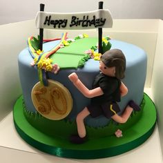 Happy Birthday Runner Cake Happy Birthday Runner Cake