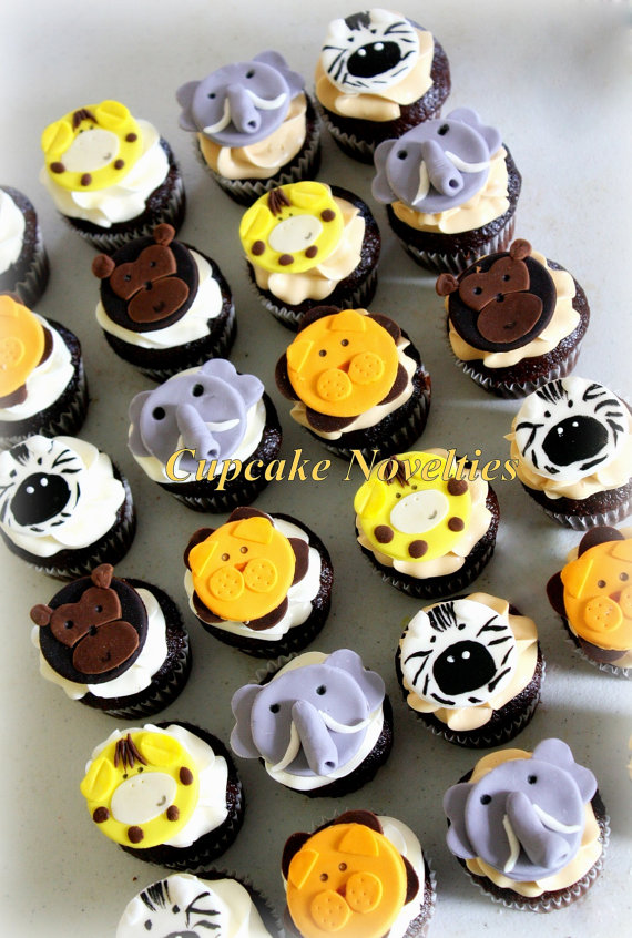 Jungle Themed Cupcake Toppers Jungle Themed Cupcake Toppers