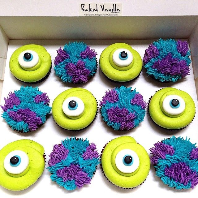 Monsters Inc Cupcakes Monsters Inc Cupcakes